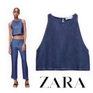 ZARA Women | Chambray | RUSTIC TOP